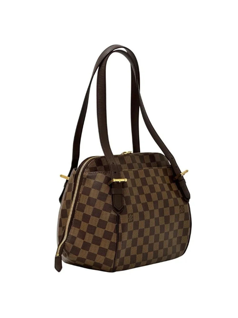 Louis Vuitton Damier Shoulder Bag Belem MM Ebene Brown